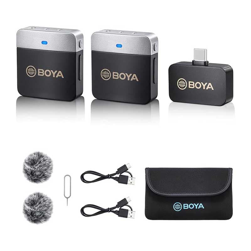 میکروفون یقه ای بیسیم Type-C مدل BY-M1V4 برند BOYA