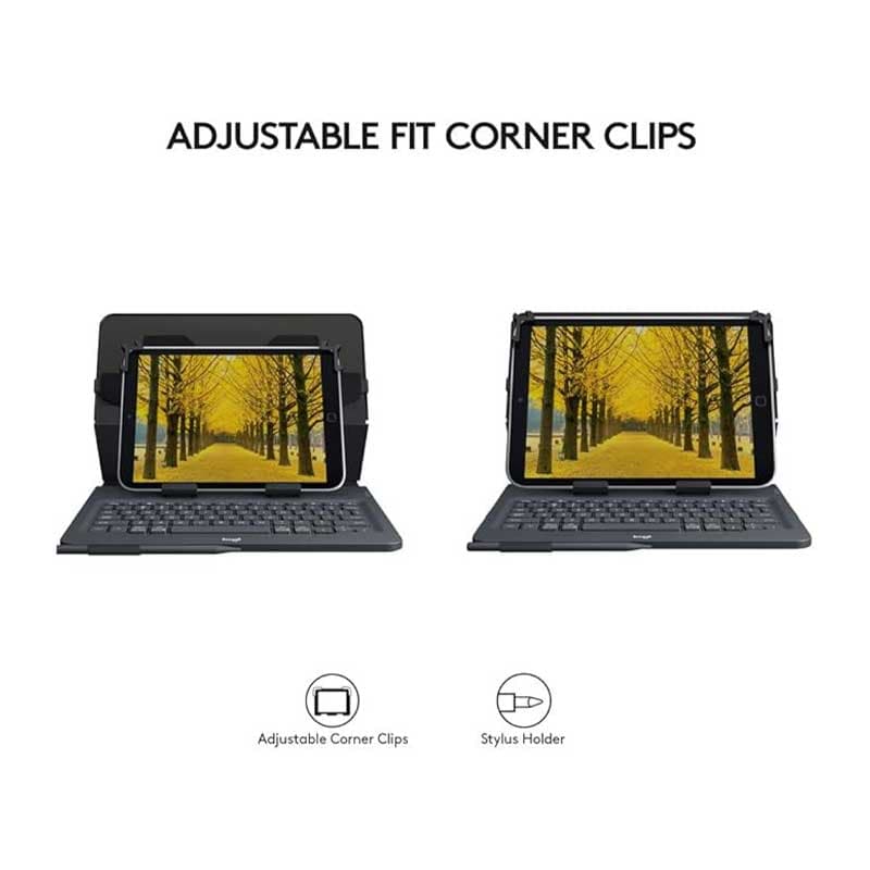 کیف و کیبورد بلوتوثی سازگار با تبلت ۹ تا ۱۰ اینچی مدل y-r0063 برند Logitech — تصویر ۶