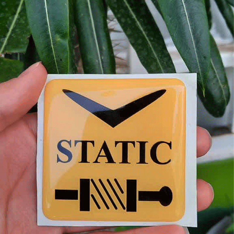 برچسب مناسب خودرو طرح STATIC کد 2451 — تصویر ۲