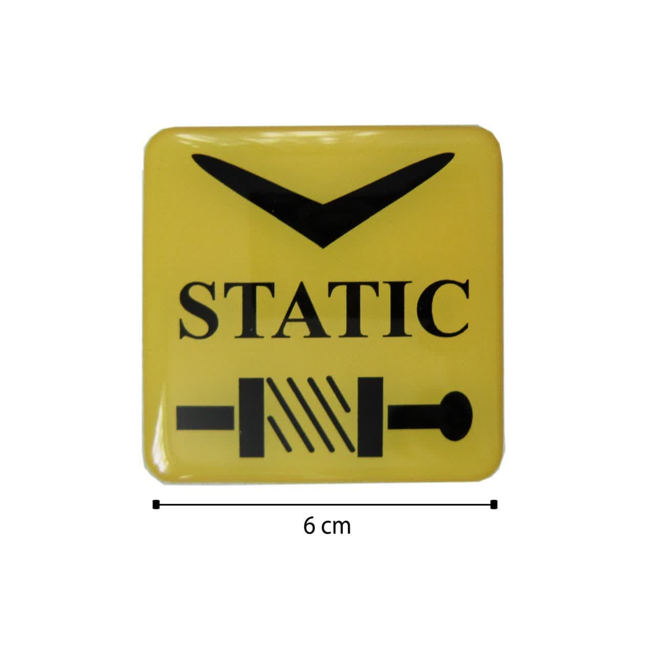 برچسب مناسب خودرو طرح STATIC کد 2451 — تصویر ۳