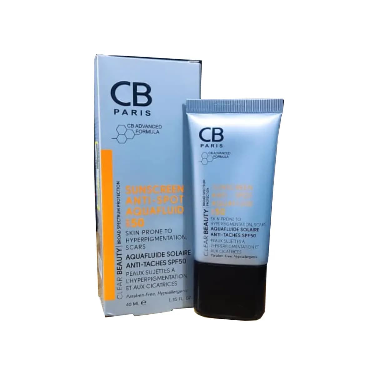 کرم ضد آفتاب پوست دارای لک SPF50 سی بی پاریس 40 میلی لیتر — تصویر ۵