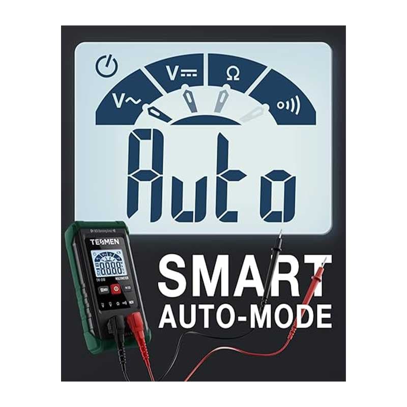 تستر ولتاژ و مولتی متر دیجیتال مدل TM-510 برند TESMEN — تصویر ۵