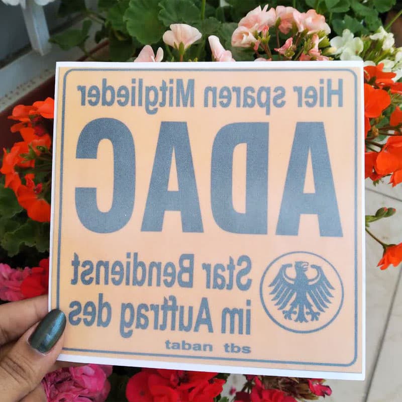 برچسب طرح ADAC کد 0018 — تصویر ۵