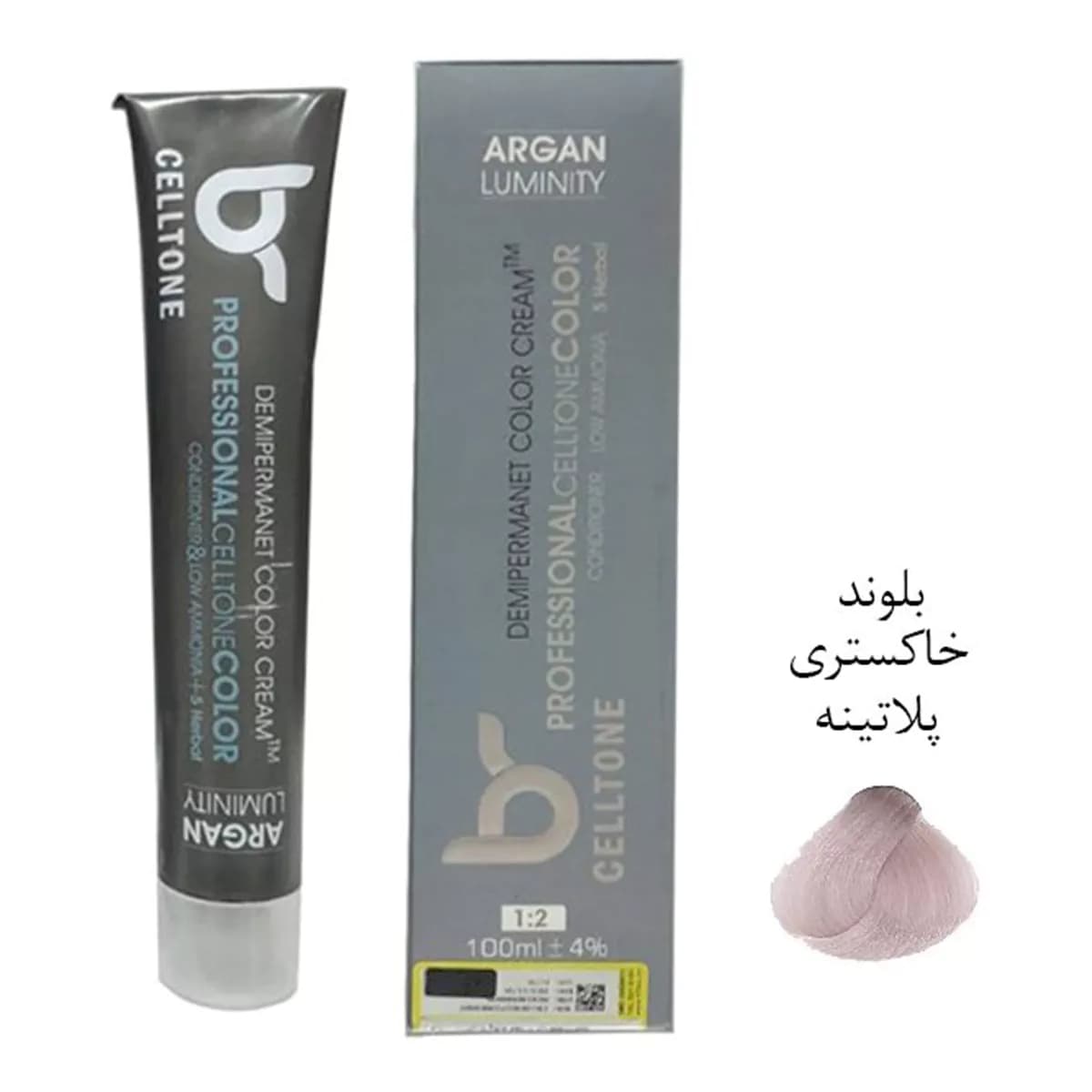 رنگ مو مدل طبیعی شماره 10.1 رنگ بلوند خاکستری پلاتینه حجم 100 میلی لیتر سلتون