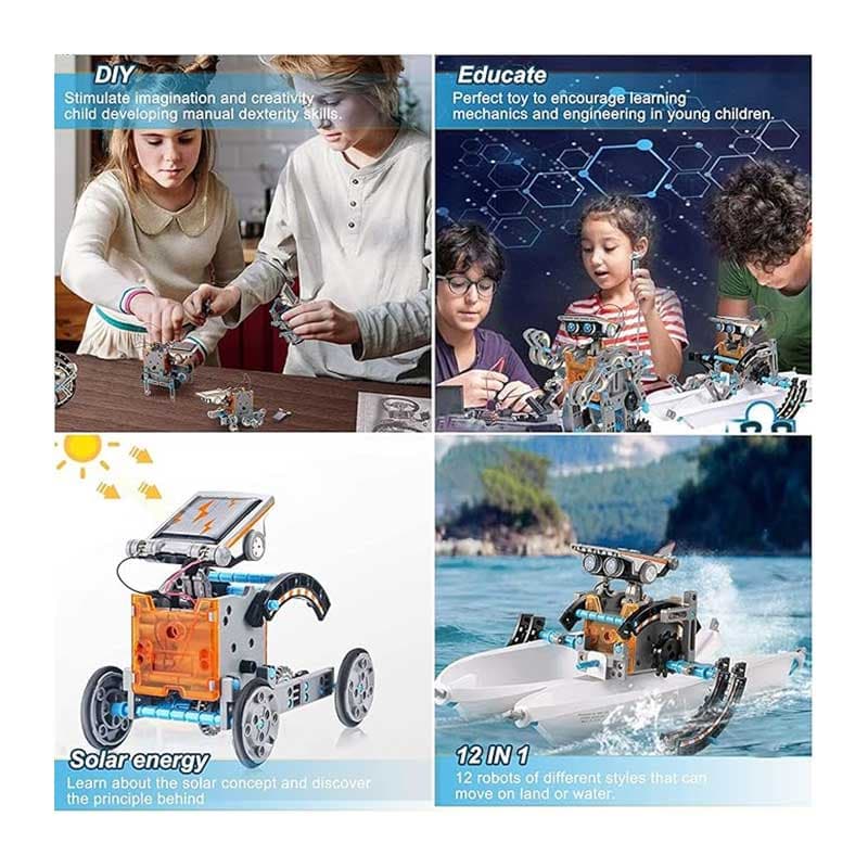 کیت آموزشی ربات خورشیدی 12 کاره مدل STEM Educational برند Havenfly — تصویر ۶