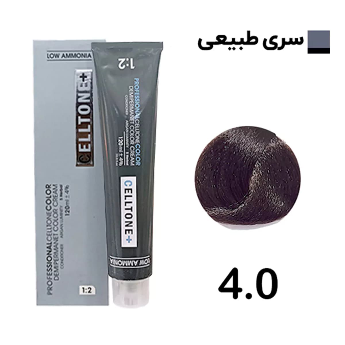 رنگ مو مدل طبیعی شماره 4.0 رنگ قهوه ای متوسط حجم 120 میلی لیتر سلتون
