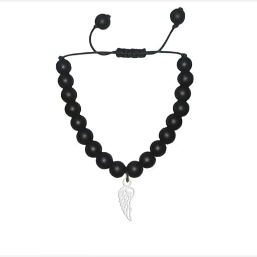 دستبند نقره اسپرت طرح بال پرنده 2