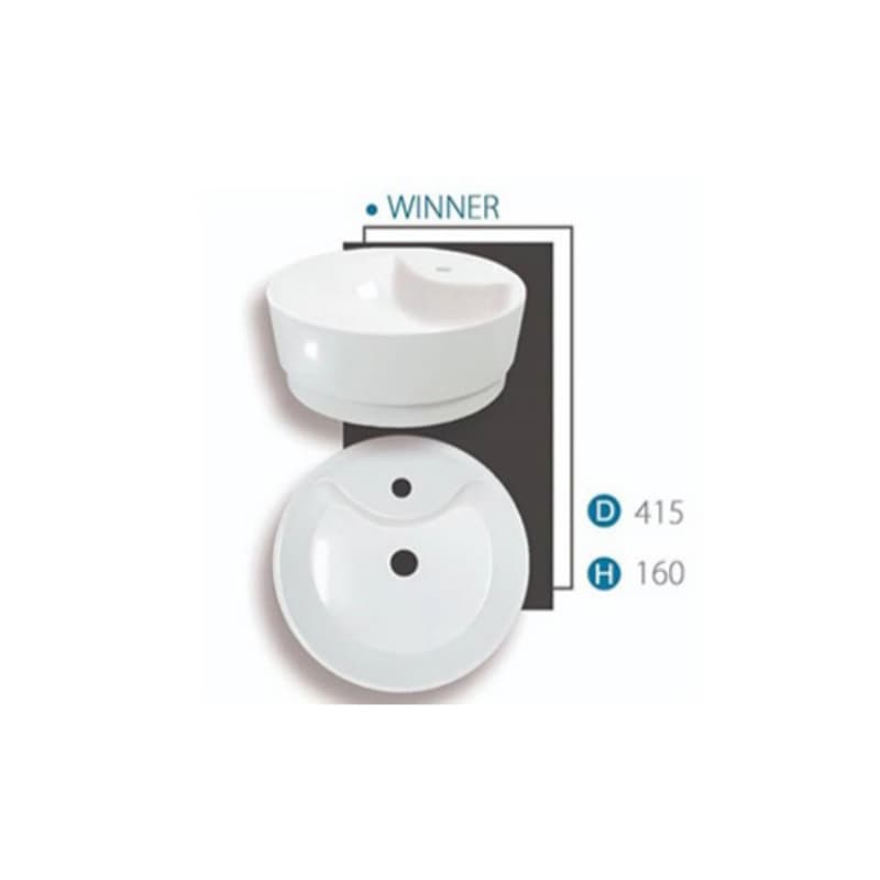 روشویی روکابینتی گلسار مدل وینر 45 دایره — تصویر ۲