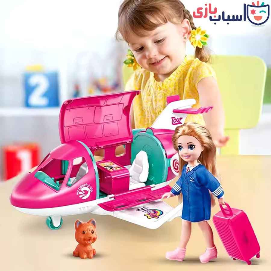 باربی با هواپیما کمپر – کد 1_9045 — تصویر ۲