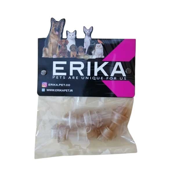 تشویقی سگ اریکا طرح استخوان دو سر گره بسته 3 عددی – Erika