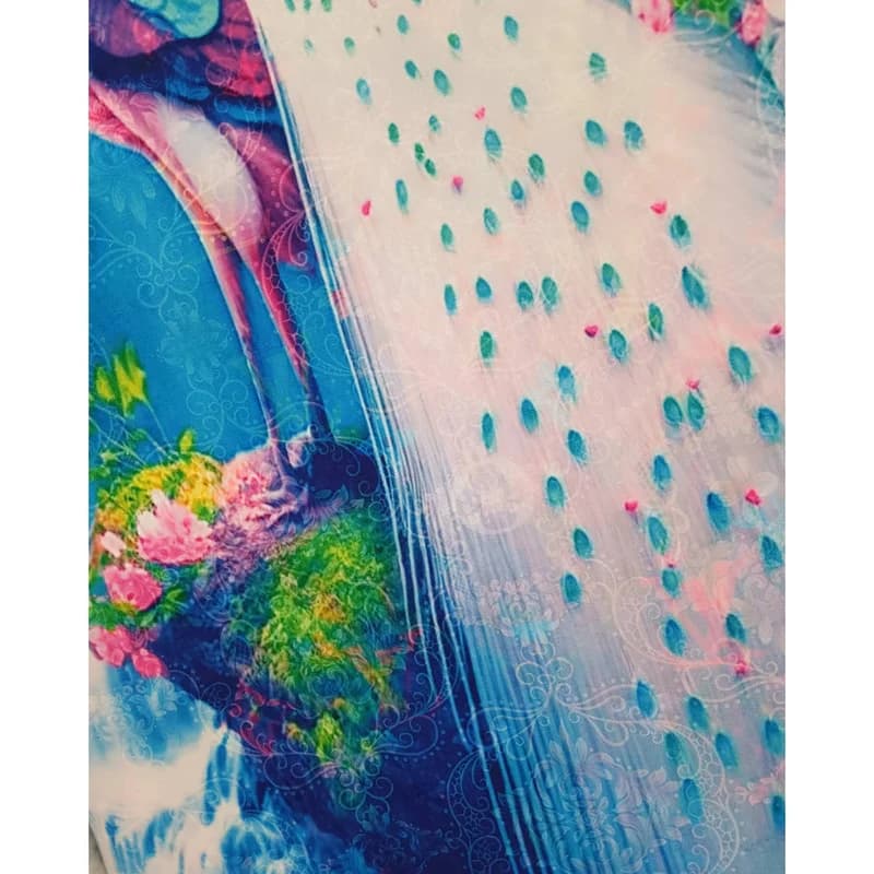 تشک مهمان راما مدل لوکس طرح طاووس کد 24 یک نفره سایز 90×190 سانتی متر بسته ۲ عددی — تصویر ۳