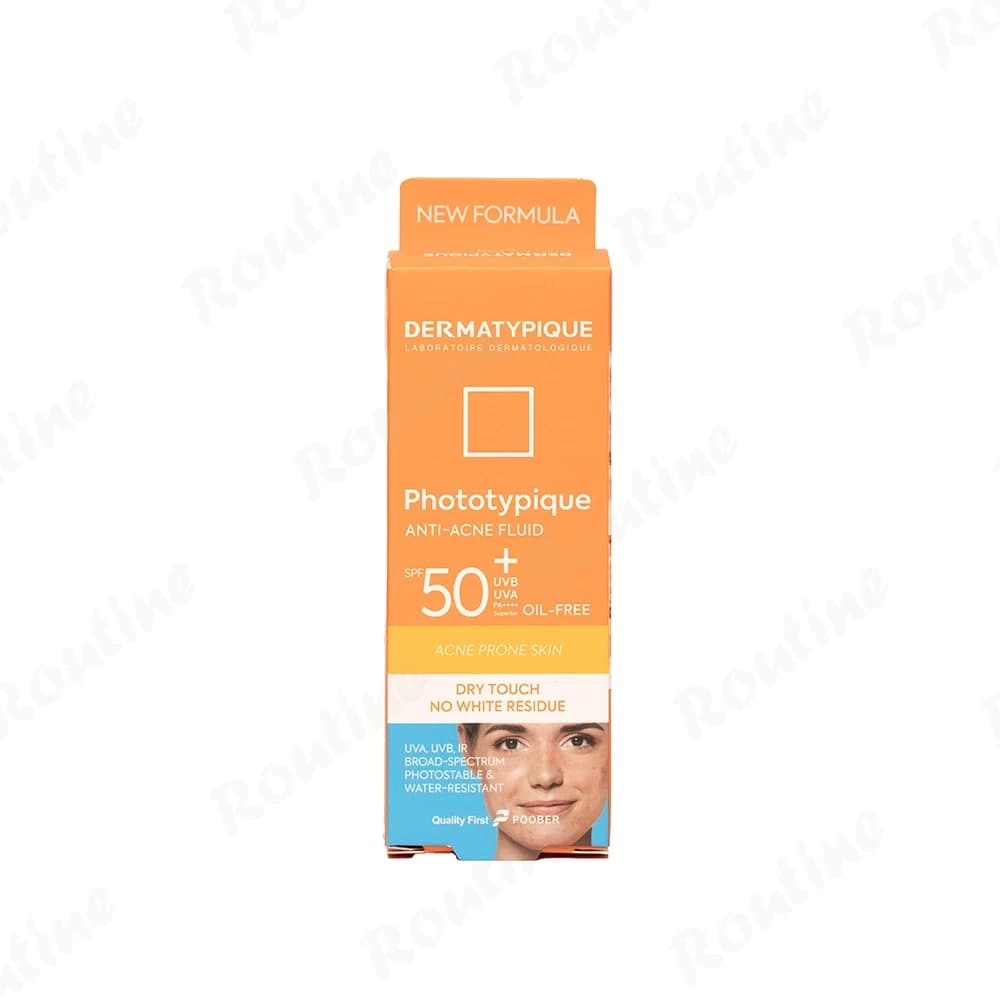 فلوئید ضد آفتاب و ضد جوش بی رنگ SPF 50 درماتیپیک — تصویر ۳