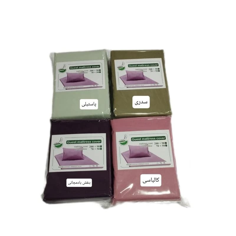 محافظ تشک مهمان مدل تارا یکنفره سایز 90*200 سانتی متر به همراه روبالشی — تصویر ۴