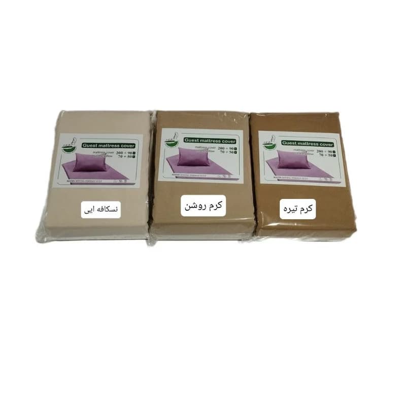 محافظ تشک مهمان مدل تارا یکنفره سایز 90*200 سانتی متر به همراه روبالشی — تصویر ۳