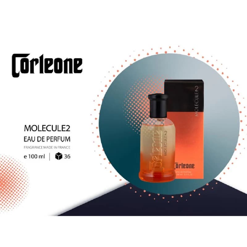 ادو پرفیوم مردانه کورلئونه مدل Molecule با رایحه خنک حجم 100 میلی‌لیتر — تصویر ۳