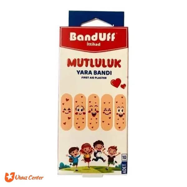 چسب زخم کودک Banduff مدل Mutluluk بسته 10 عددی