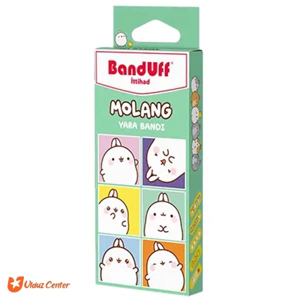 چسب زخم کودک Banduff مدل Molang سبز بسته 10 عددی