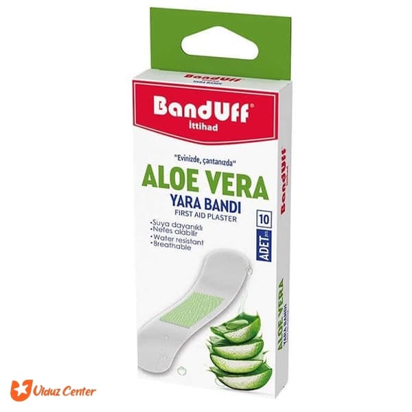 چسب زخم Banduff مدل Aloe Vera بسته 10 عددی