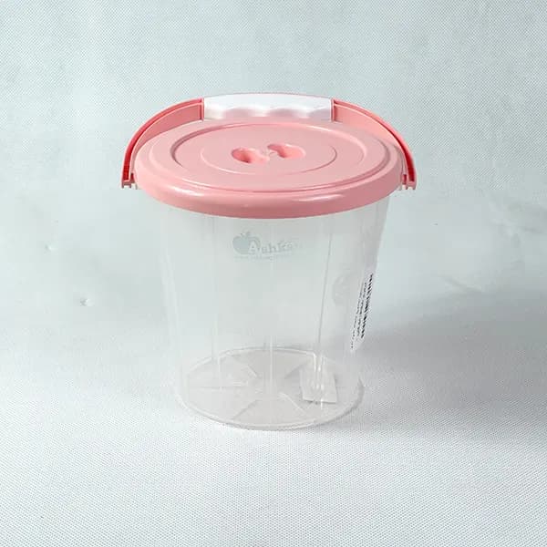 سطل مدرج همه کاره 1.5 لیتری شفاف اشکان — تصویر ۲