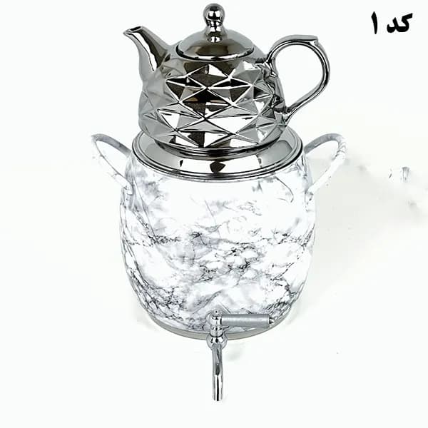 کتری قوری توپی طرح سنگ — تصویر ۳