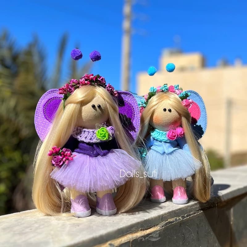 عروسک روسی / عروسک دست ساز پروانه(پس کرایه)