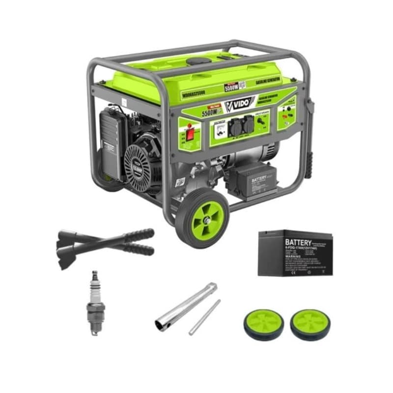 موتور برق بنزینی استارتی 5500 وات ویدو مدل WD060325500 — تصویر ۲