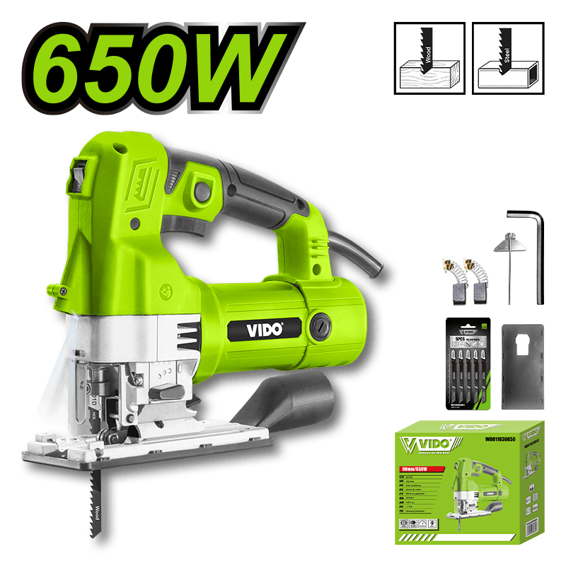 اره عمود بر گیربکسی 650 وات ویدو مدل WD011630650 — تصویر ۲
