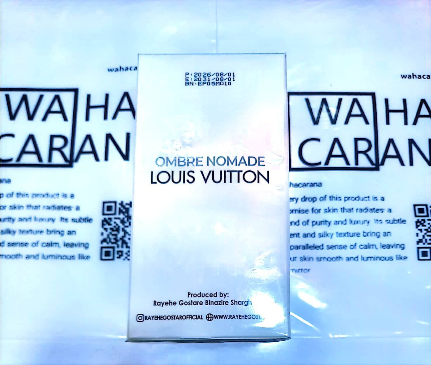 ادو پرفیوم مردانه پینک ویژوآل مدل Louis Vuitton Ombre Nomade با رایحه تلخ حجم 100 میلی لیتر — تصویر ۳