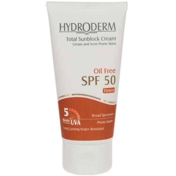 کرم ضد آفتاب رنگی هیدرودرم بژ متوسط 50 spf — تصویر ۲