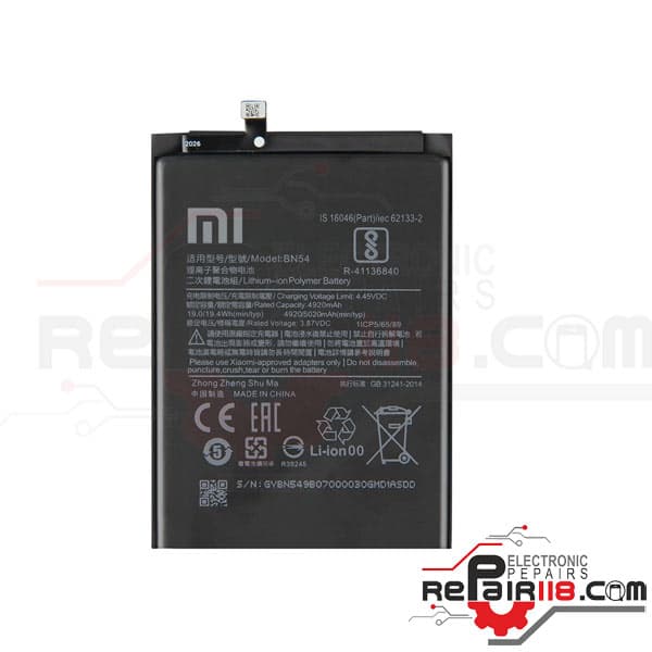 باتری گوشی شیائومی Redmi Note 9 – Bn54