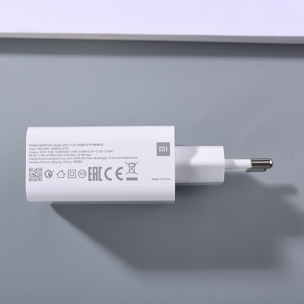 فست شارژر اصلی گوشی شیائومی Xiaomi Mi 10T Lite 5G — تصویر ۵
