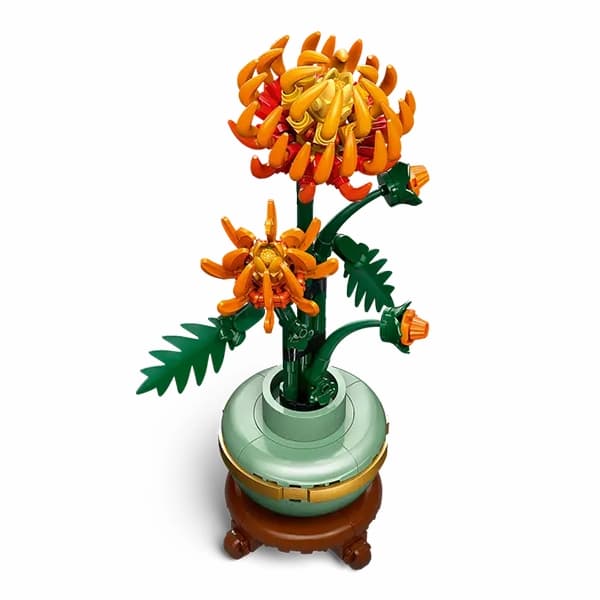 لگو بوتانیکال مدل گل داوودی Chrysanthemum 10368 — تصویر ۳