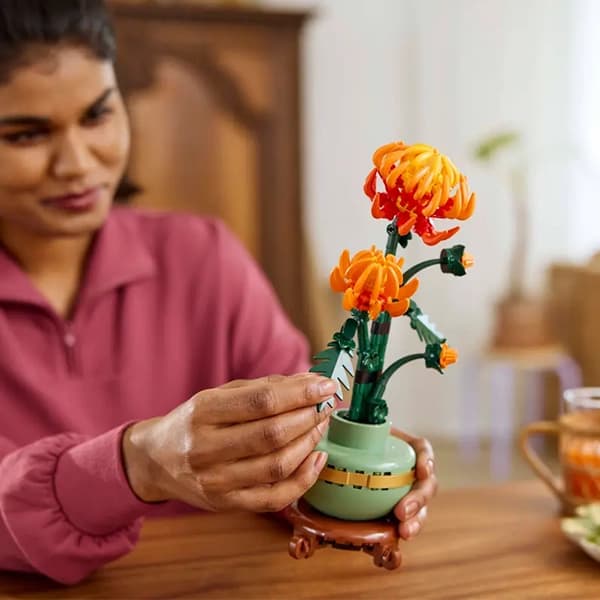 لگو بوتانیکال مدل گل داوودی Chrysanthemum 10368 — تصویر ۵