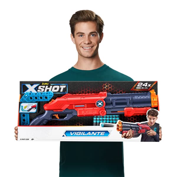 تفنگ ایکس شات X-Shot مدل Vigilante قرمز — تصویر ۵