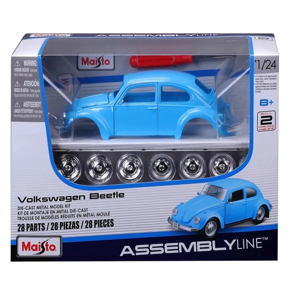ماکت ساختنی ماشین فلزی 1:24 مایستو مدل Volkswagen Beetle