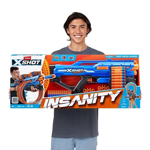 تفنگ ایکس شات X-Shot مدل Mad Mega Barrel — تصویر ۵