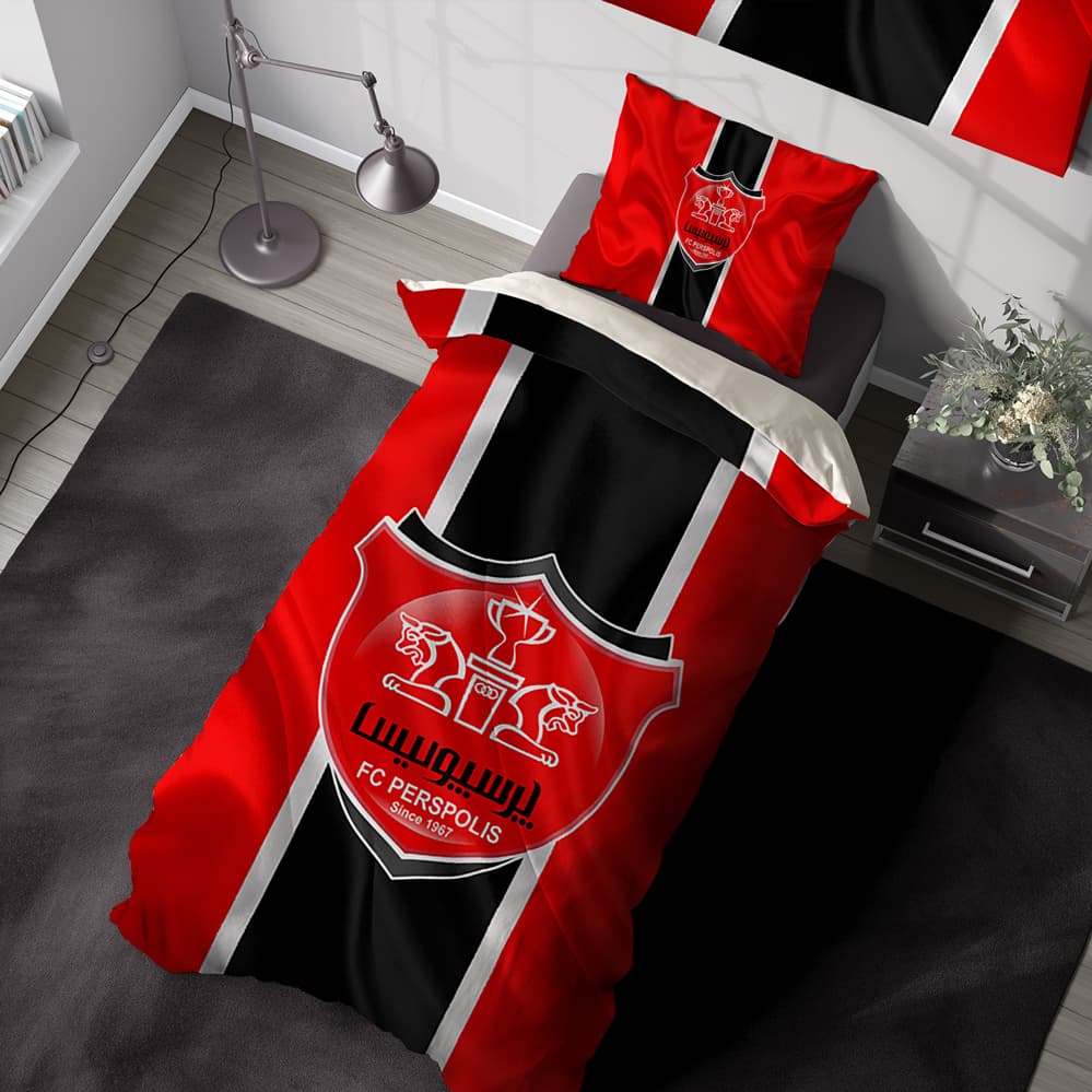 ست لحاف پسرانه فوتبالی طرح پرسپولیس bas-5743