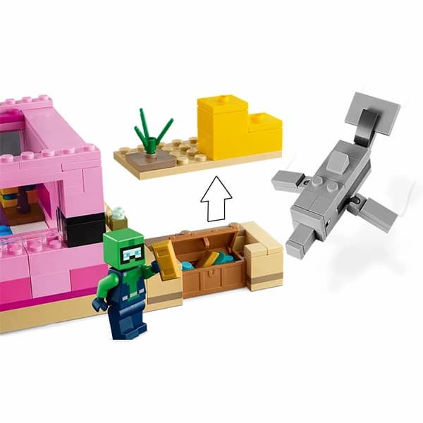لگو Minecraft مدل The Axolotl House 21247 — تصویر ۳