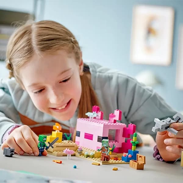 لگو Minecraft مدل The Axolotl House 21247 — تصویر ۶