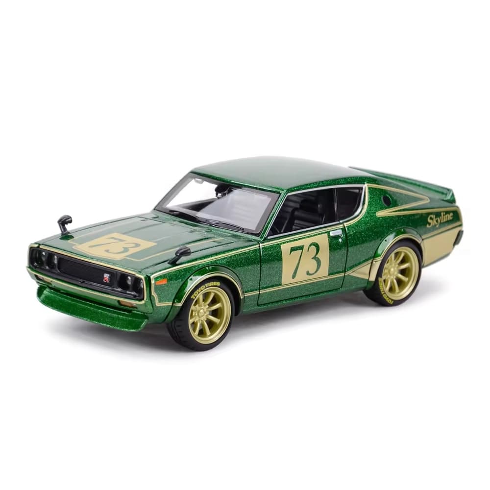 ماشین فلزی 1:24 مایستو مدل 1973 Nissan Skyline 2000 T-R یشمی