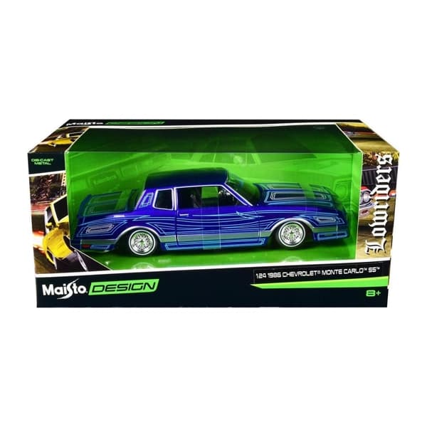 ماشین فلزی 1:24 مایستو مدل 1986 Chevrolet Monte Carlo SS سرمهای — تصویر ۷