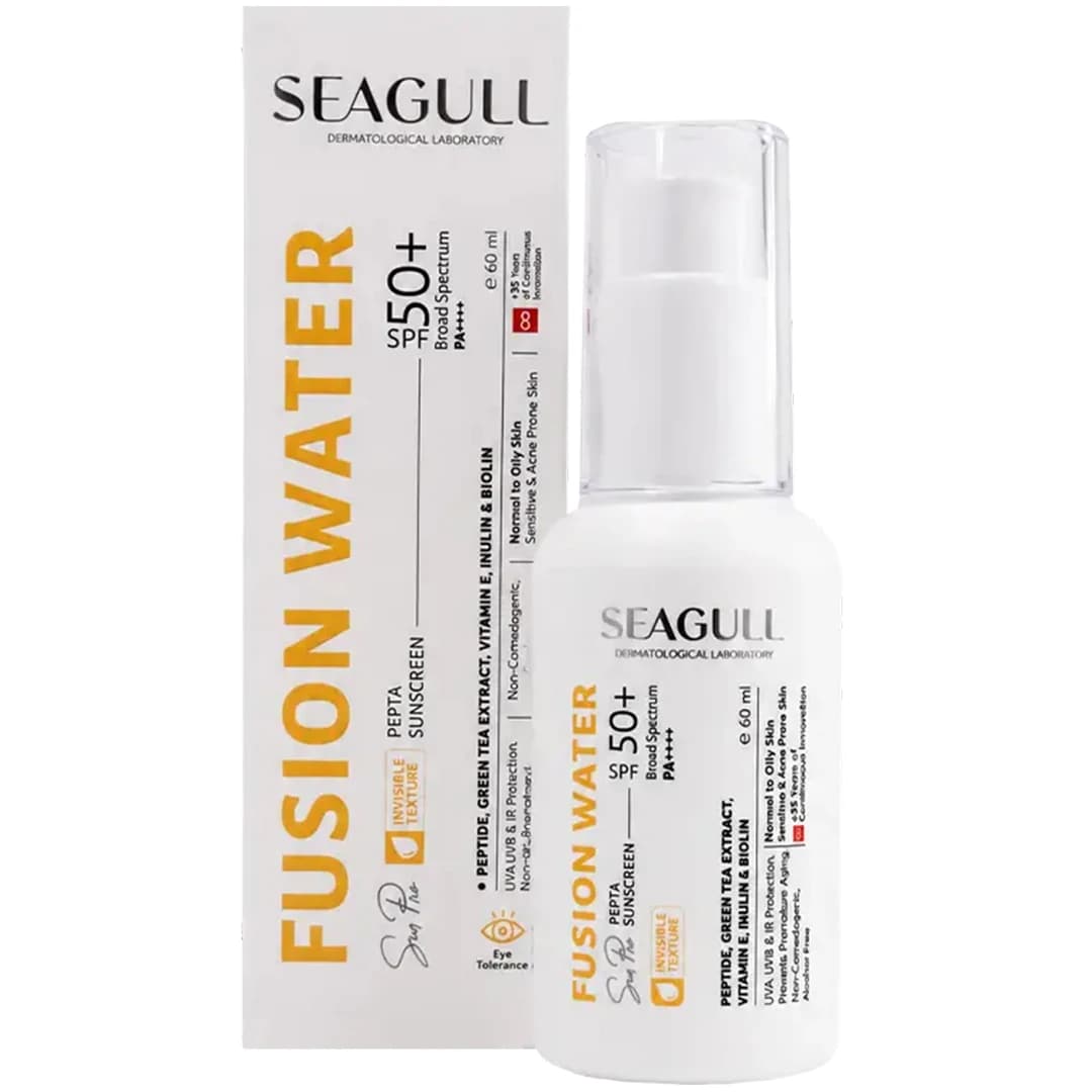 فلوئید ضدآفتاب +SPF50 سی‌ گل مدل پپتا فیوژن واتر مناسب پوست های چرب و معمولی حجم 50 میلی لیتر — تصویر ۲