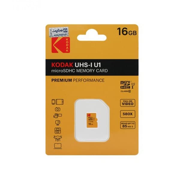 مموری میکرو کداک Kodak microSD Class 10 U1 85MB/S 16GB — تصویر ۲