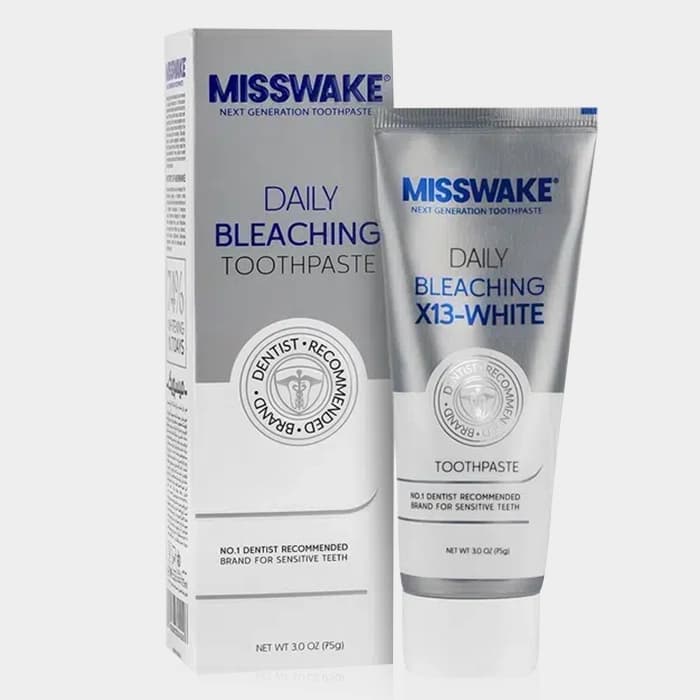 خمیر دندان بلیچینگ روزانه میسویک Misswake Daily Bleaching X13-White Toothpaste 75g — تصویر ۲