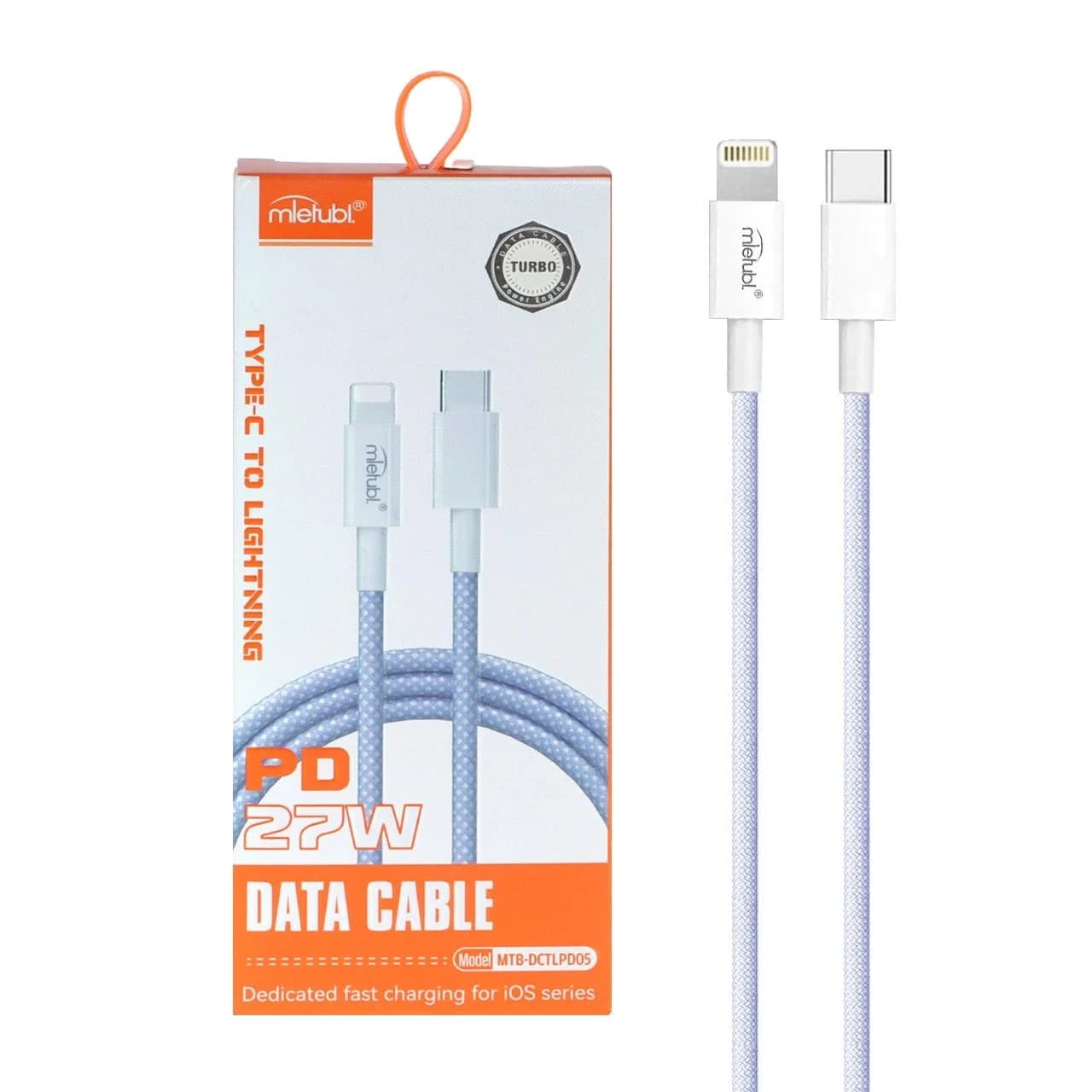 کابل شارژ PD و فست Mietubl Type-C To Lightning مدل MTB-DCTLPD05 27W – یاسی (گارانتی شش ماهه AZR)