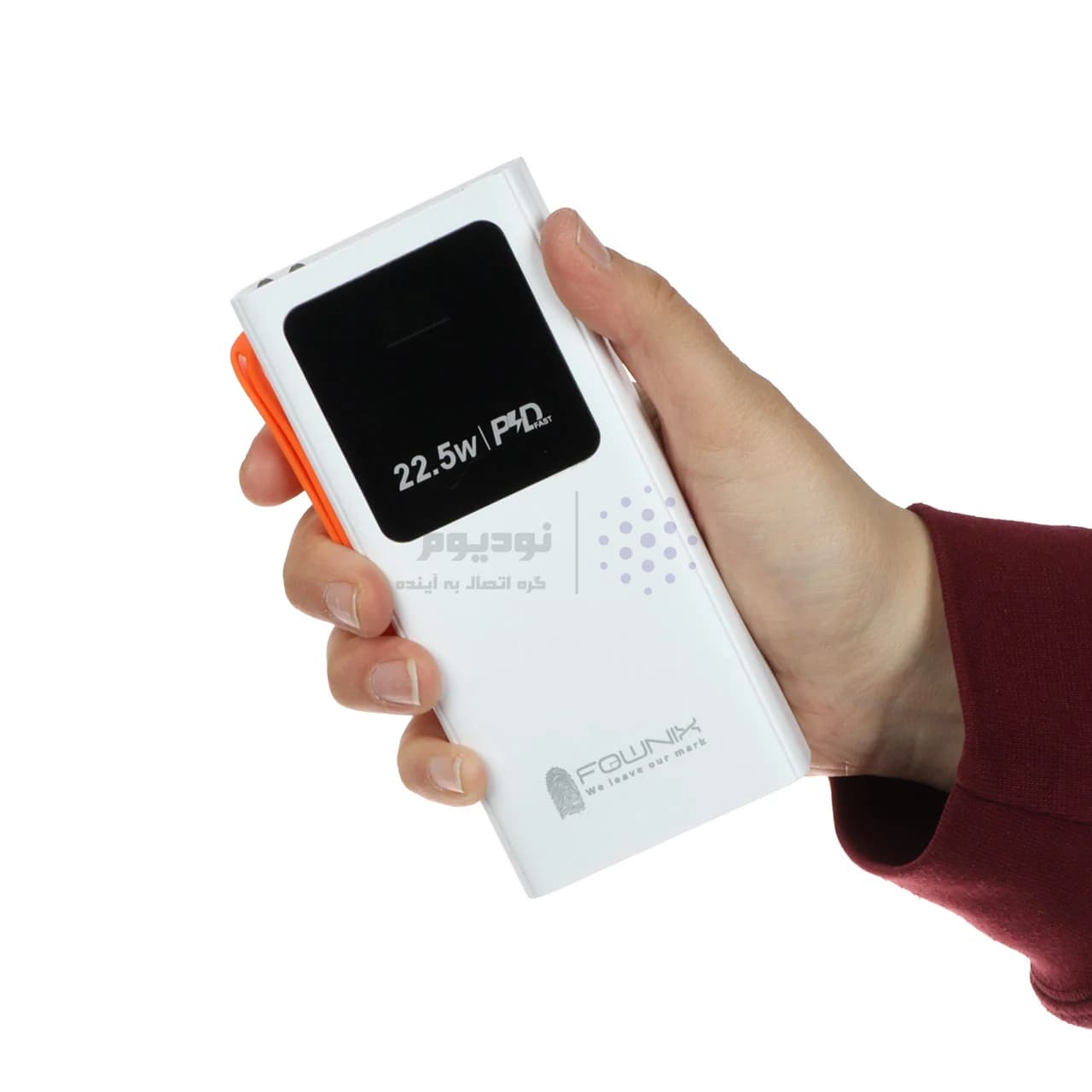پاوربانک (PD و فست شارژ) Fownix 22.5W 20000mAh مدل G01 – سفید — تصویر ۷
