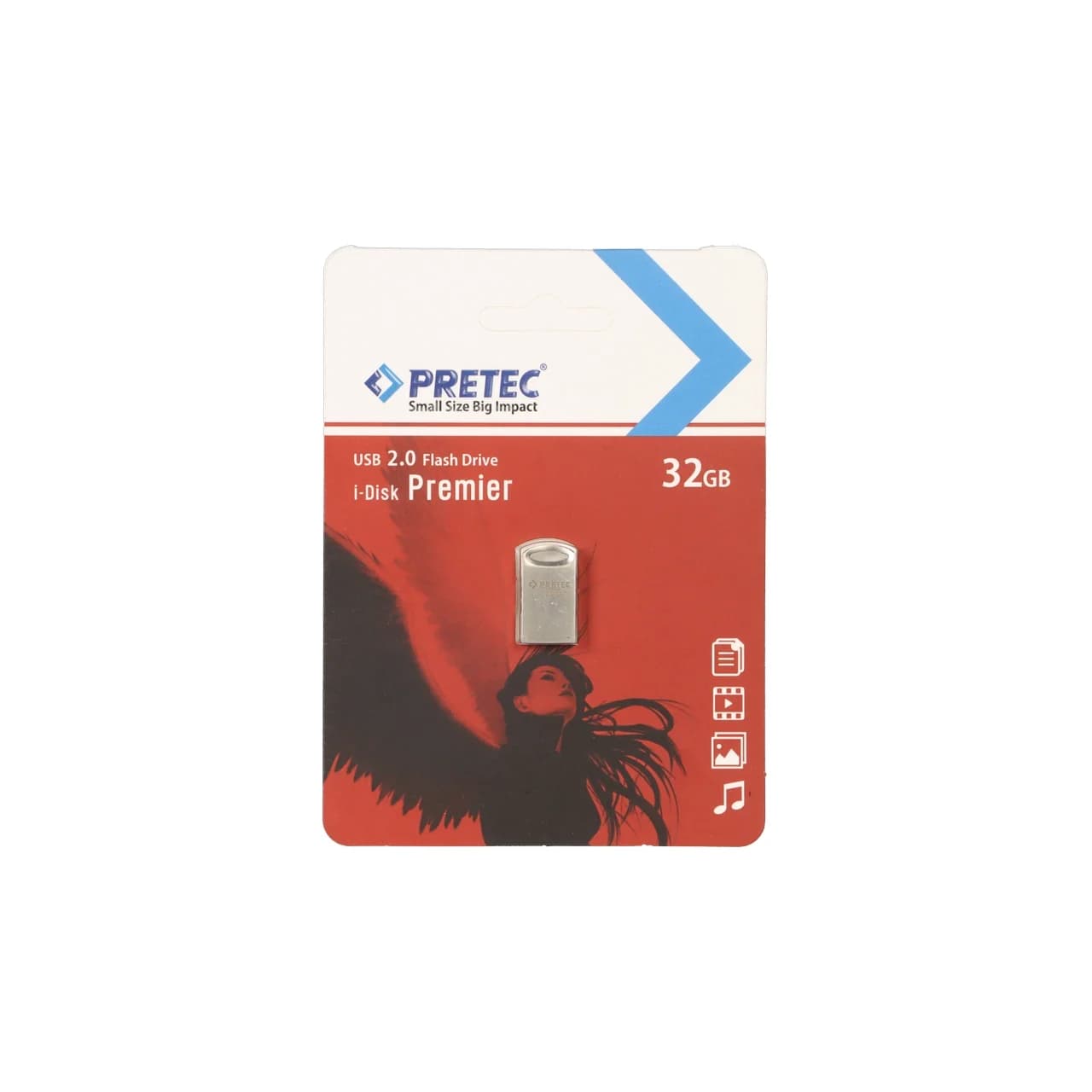 Pretec Premier USB 2.0 Flash Memory – 32GB – نقره ای (گارانتی فراگامان)
