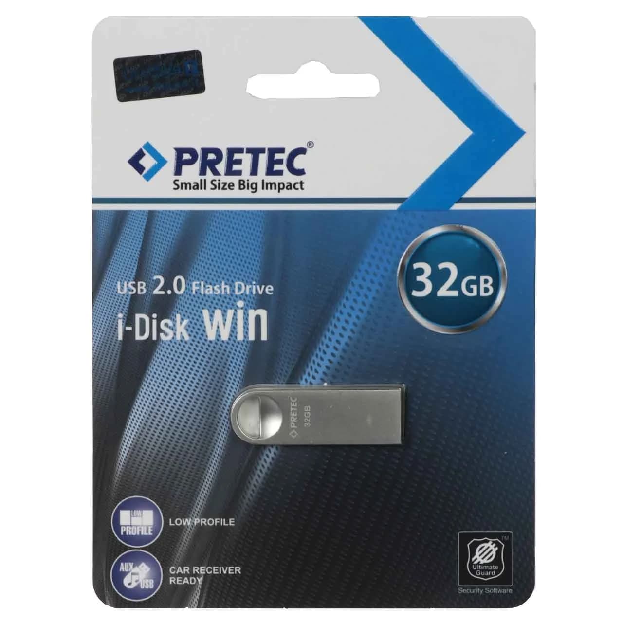 Pretec Win USB 2.0 Flash Memory – 32GB – نقره ای (گارانتی فراگامان)