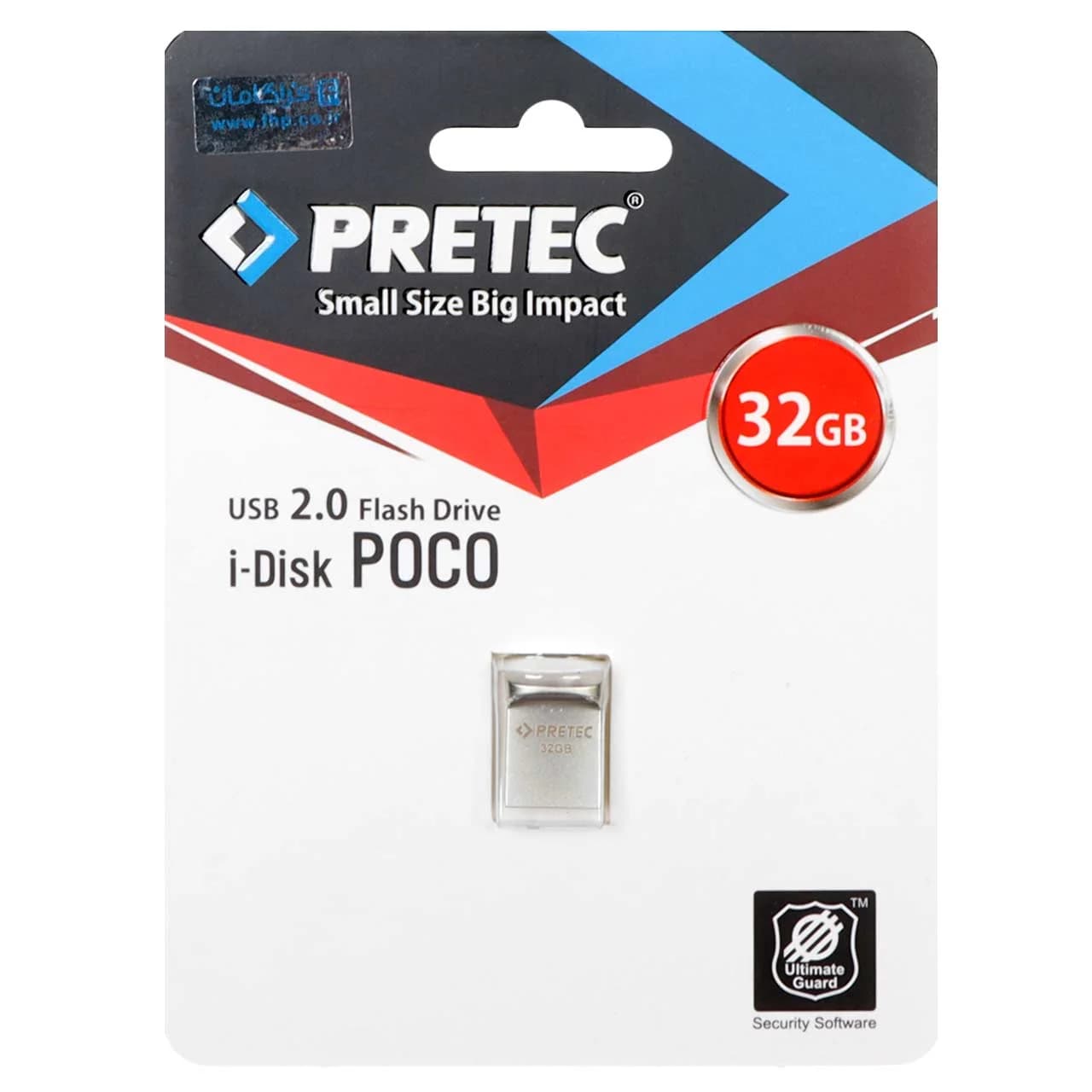 Pretec Poco USB 2.0 Flash Memory – 32GB – نقره ای (گارانتی فراگامان)