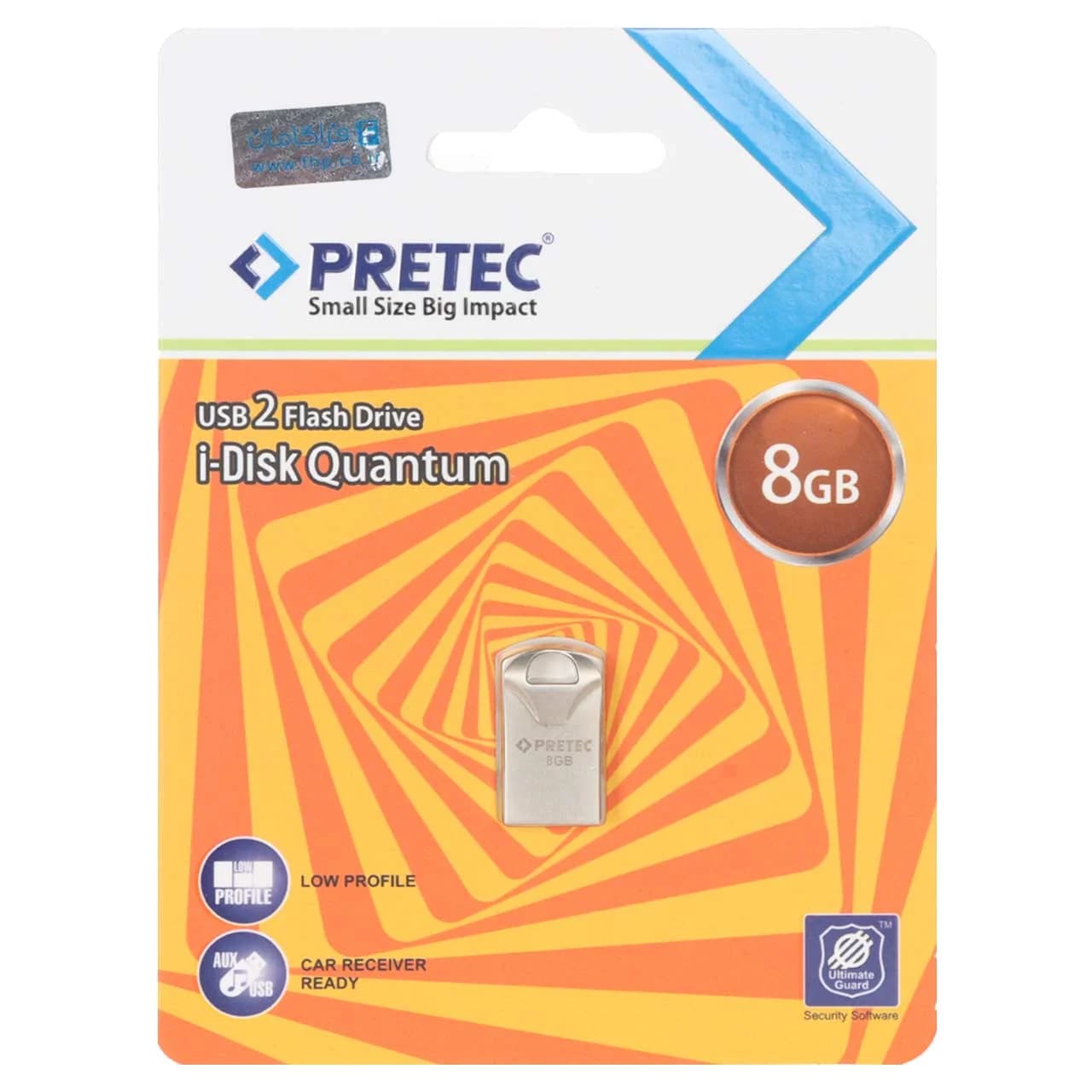 Pretec i-Disk Quantum USB 2.0 Flash Memory – 8GB – نقره ای (گارانتی فراگامان)